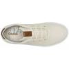 OLUKAI Puakea Women’s Waterproof Leather Golf Shoes, Athletic Lace-Up Design with Drop-in Heel, All-Day Performance(White Sand/Tan)