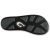OLUKAI Mea Ola Mano Men’s Leather Sandals, Everyday Flip Flops, Premium Materials & Intricate Details, Arch Support & Comfort Fit(Black/Dk Shadow)