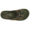 OLUKAI Mea Ola Mano Men’s Leather Sandals, Everyday Flip Flops, Premium Materials & Intricate Details, Arch Support & Comfort Fit(Mustang/Tan)