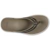 OLUKAI Men’s Shoreline Leather Sandals, Everyday Flip-Flops with Premium Materials & Rich Details, All-Day Comfort & Arch Support(Mustang/Clay)