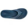 OLUKAI Pili Men’s Leather Sandals, Sleek & Versatile Design, Comfortable & Waterproof Straps, Arch Support & Everyday Wear(Blue Fog/Coastal Blue)