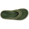 OLUKAI Pili Men’s Leather Sandals, Sleek & Versatile Design, Comfortable & Waterproof Straps, Arch Support & Everyday Wear(Desert Moss/Deep Green)