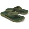 OLUKAI Pili Men’s Leather Sandals, Sleek & Versatile Design, Comfortable & Waterproof Straps, Arch Support & Everyday Wear(Desert Moss/Deep Green)