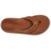 OLUKAI Pili Men’s Leather Sandals, Sleek & Versatile Design, Comfortable & Waterproof Straps, Arch Support & Everyday Wear(Fox/Fox)