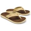 OLUKAI Pili Men’s Leather Sandals, Sleek & Versatile Design, Comfortable & Waterproof Straps, Arch Support & Everyday Wear(Toasted Coconut/Tan)