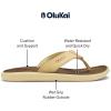 OLUKAI Pili Men’s Leather Sandals, Sleek & Versatile Design, Comfortable & Waterproof Straps, Arch Support & Everyday Wear(Toasted Coconut/Tan)