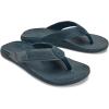 OLUKAI Tuahine Men’s Waterproof Leather Sandals, Versatile Beach Flip Flops, Arch Support & Comfort Fit, Lightweight & Durable, Enhanced Grip & Traction(Lagoon/Lagoon)