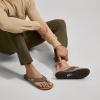 OLUKAI Tuahine Men’s Waterproof Leather Sandals, Versatile Beach Flip Flops, Arch Support & Comfort Fit, Lightweight & Durable, Enhanced Grip & Traction(Hunter/Golden Sand)