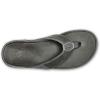 OLUKAI Tuahine Men’s Waterproof Leather Sandals, Versatile Beach Flip Flops, Arch Support & Comfort Fit, Lightweight & Durable, Enhanced Grip & Traction(Stone/Stone)