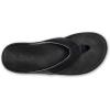 OLUKAI Tuahine Men’s Waterproof Leather Sandals, Versatile Beach Flip Flops, Arch Support & Comfort Fit, Lightweight & Durable, Enhanced Grip & Traction(Black/Black)
