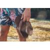 OLUKAI Tuahine Men’s Waterproof Leather Sandals, Versatile Beach Flip Flops, Arch Support & Comfort Fit, Lightweight & Durable, Enhanced Grip & Traction(Dark Wood/Dark Wood)