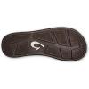 OLUKAI Tuahine Men’s Waterproof Leather Sandals, Versatile Beach Flip Flops, Arch Support & Comfort Fit, Lightweight & Durable, Enhanced Grip & Traction(Trench Blue/Dk Wood)