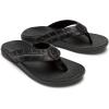 OLUKAI Tuahine Palm Men’s Waterproof Leather Sandals, Flip Flops for All-Day Wear, Premium Materials & Design, Arch Support & Comfort-Fit(Lava Rock/Dk Sha)