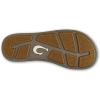 OLUKAI Tuahine Palm Men’s Waterproof Leather Sandals, Flip Flops for All-Day Wear, Premium Materials & Design, Arch Support & Comfort-Fit(Mustang/Mustang)