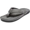 OLUKAI Tuahine Men’s Waterproof Leather Sandals, Versatile Beach Flip Flops, Arch Support & Comfort Fit, Lightweight & Durable, Enhanced Grip & Traction(Stone/Stone)