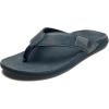 OLUKAI Tuahine Men’s Waterproof Leather Sandals, Versatile Beach Flip Flops, Arch Support & Comfort Fit, Lightweight & Durable, Enhanced Grip & Traction(Lagoon/Lagoon)