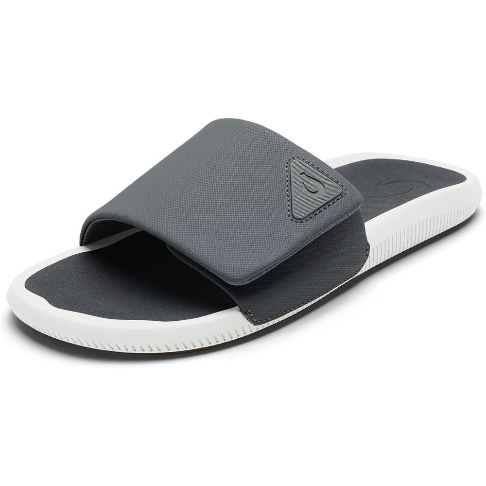 image:imageOLUKAI Mens Ulele Slide Sandals Everyday WaterFriendly Shoes Superior Traction on Wet Surfaces AllDay Comfort amp Arch SupportRockRock