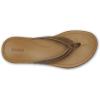 OLUKAI Ho’opio Hui Women’s Leather Sandals, Flip Flops for Everyday Wear, Arch Support & Comfort Fit(Sahara/Sahara)