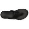 OLUKAI Ho’opio Mele Women’s Leather Flip-Flop Sandal, Premium Full-Grain Leather, Comfortable Arch Support for Everyday Style(Black/Black)