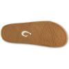 OLUKAI Kipe’a Pono Women’s Leather Slide Sandal, Elevated Everyday Slide, All-Day Comfort & Wear(Sahara/Crosshatch)