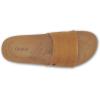 OLUKAI Kipe’a Pono Women’s Leather Slide Sandal, Elevated Everyday Slide, All-Day Comfort & Wear(Sahara/Crosshatch)
