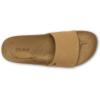 OLUKAI Kipe’a Pono Women’s Leather Slide Sandal, Elevated Everyday Slide, All-Day Comfort & Wear(Sahara/Weave)