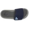 OLUKAI Men’s Ulele Slide Sandals, Everyday Water-Friendly Shoes, Superior Traction on Wet Surfaces, All-Day Comfort & Arch Support(Blue Depth/Charcoal)