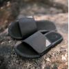 OLUKAI Men’s Ulele Slide Sandals, Everyday Water-Friendly Shoes, Superior Traction on Wet Surfaces, All-Day Comfort & Arch Support(Lava Rock/Lava Rock)