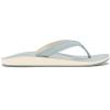 OLUKAI Southshore Women’s Everyday Leather Sandals, Full-Grain Leather, Non-Marking Rubber Traction Pads & Compression Molded Footbed(Blue Pearl/Blue Pearl)