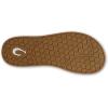 OLUKAI Southshore Women’s Everyday Leather Sandals, Full-Grain Leather, Non-Marking Rubber Traction Pads & Compression Molded Footbed(Bright White/Warm Sand)