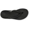 OLUKAI Southshore Women’s Everyday Leather Sandals, Full-Grain Leather, Non-Marking Rubber Traction Pads & Compression Molded Footbed(Lava Rock/Lava Rock)
