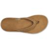 OLUKAI Southshore Women’s Everyday Leather Sandals, Full-Grain Leather, Non-Marking Rubber Traction Pads & Compression Molded Footbed(Toffee/Toffee)