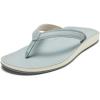 OLUKAI Southshore Women’s Everyday Leather Sandals, Full-Grain Leather, Non-Marking Rubber Traction Pads & Compression Molded Footbed(Blue Pearl/Blue Pearl)