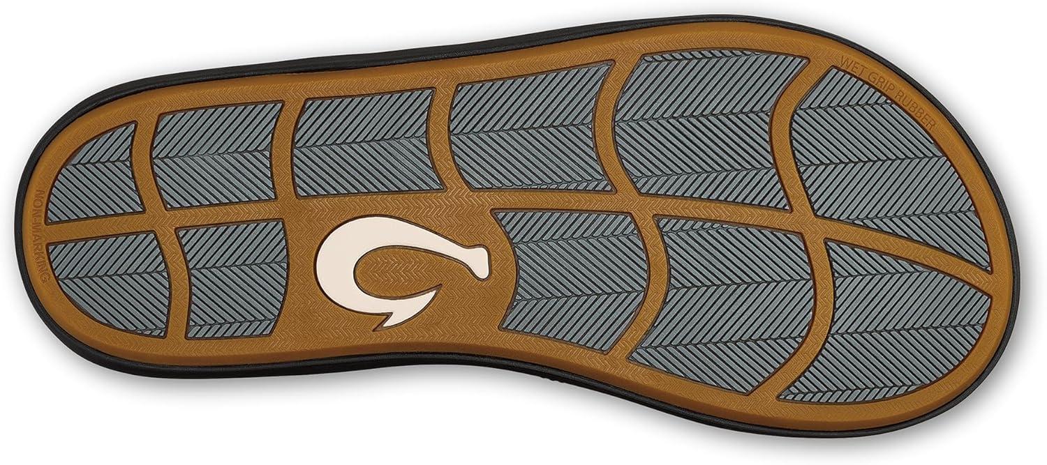 image:imageOLUKAI Kii Mens Beach Sandals QuickDry FlipFlop Slides Water Resistant amp Lightweight Compression Molded Footbed amp UltraSoft Comfort FitRockLava Rock