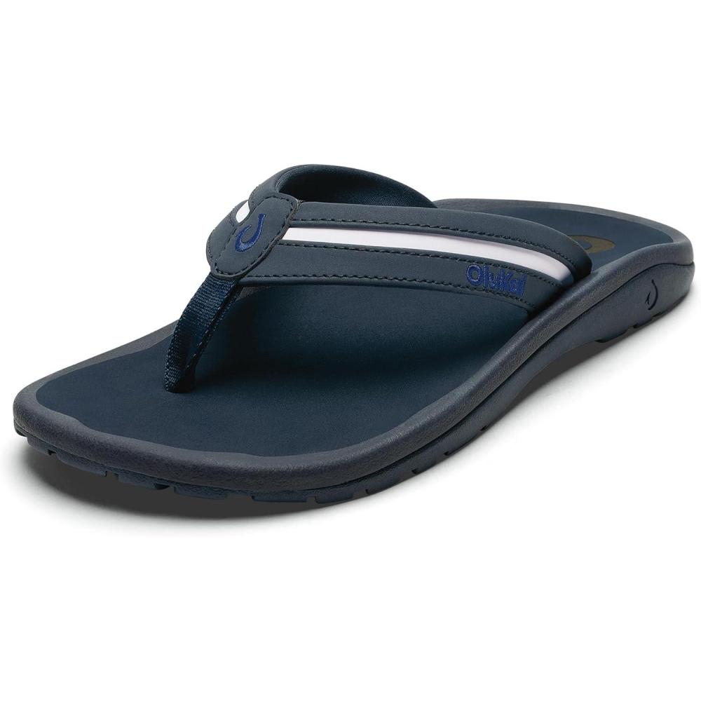 image:imageOLUKAI Ohana Palua Mens Water Friendly Sandals Everyday Flip Flops Arch Support amp Comfort Fit Lightweight amp Durable Enhanced Grip amp TractionMood IndigoPale Ocean