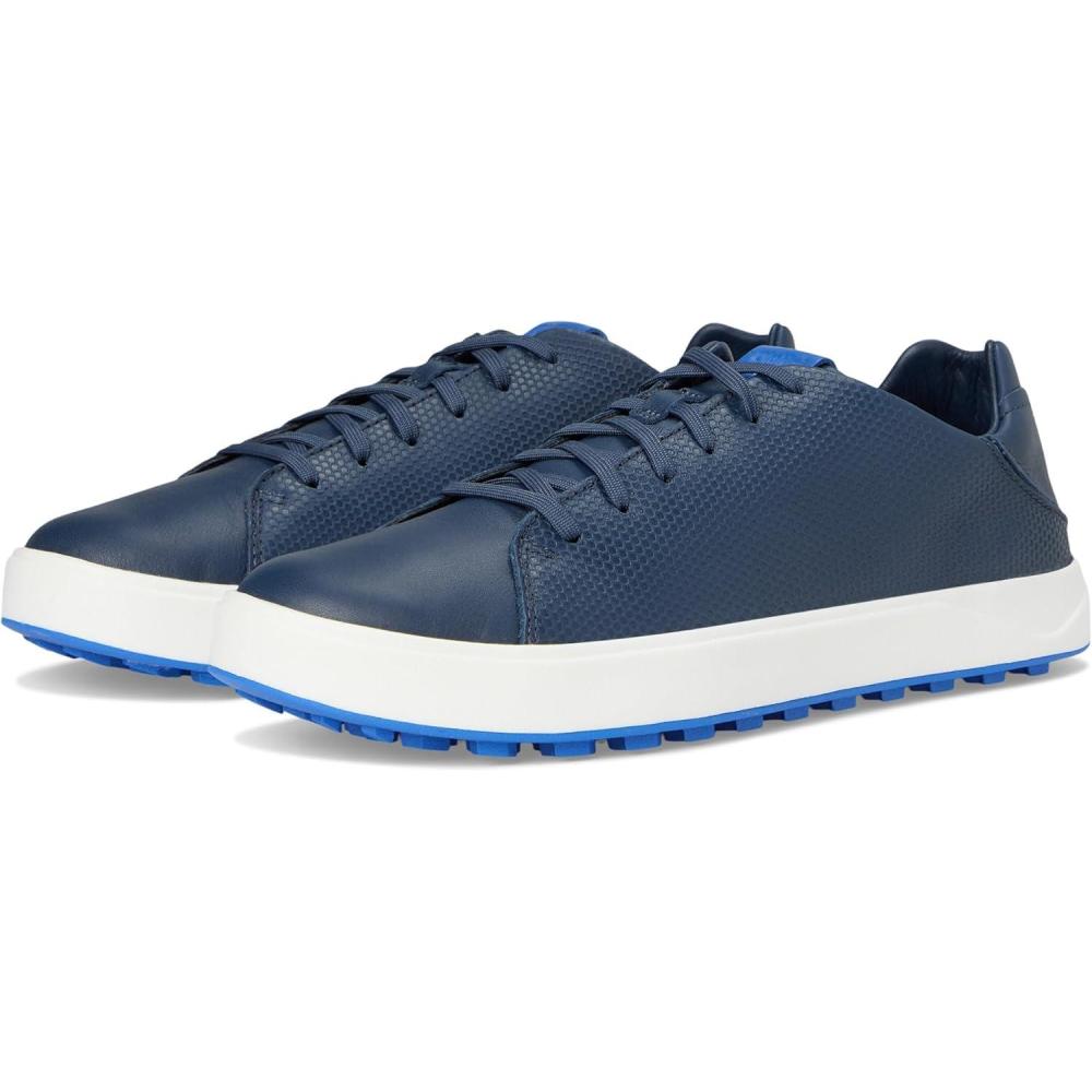 image:imageOLUKAI Waialae Mens Golf Shoes Spikeless Golf Shoes Supple FullGrain Leather amp Contoured Footbed Waterproof amp StainResistantMood IndigoBlossom