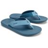 OLUKAI Ki’i Men’s Beach Sandals, Quick-Dry Flip-Flop Slides, Water Resistant & Lightweight, Compression Molded Footbed & Ultra-Soft Comfort Fit(Blissful Blue/Blue Fog)