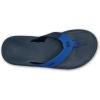 OLUKAI Ki’i Men’s Beach Sandals, Quick-Dry Flip-Flop Slides, Water Resistant & Lightweight, Compression Molded Footbed & Ultra-Soft Comfort Fit(Blossom/Mood Indigo)