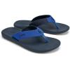 OLUKAI Ki’i Men’s Beach Sandals, Quick-Dry Flip-Flop Slides, Water Resistant & Lightweight, Compression Molded Footbed & Ultra-Soft Comfort Fit(Blossom/Mood Indigo)