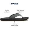 OLUKAI Ki’i Men’s Beach Sandals, Quick-Dry Flip-Flop Slides, Water Resistant & Lightweight, Compression Molded Footbed & Ultra-Soft Comfort Fit(Rock/Lava Rock)