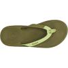 OLUKAI Ki’i Men’s Beach Sandals, Quick-Dry Flip-Flop Slides, Water Resistant & Lightweight, Compression Molded Footbed & Ultra-Soft Comfort Fit(Sprout/Desert Moss)