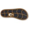 OLUKAI Ki’i Men’s Beach Sandals, Quick-Dry Flip-Flop Slides, Water Resistant & Lightweight, Compression Molded Footbed & Ultra-Soft Comfort Fit(Tapa/Tapa)