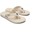 OLUKAI Ki’i Men’s Beach Sandals, Quick-Dry Flip-Flop Slides, Water Resistant & Lightweight, Compression Molded Footbed & Ultra-Soft Comfort Fit(Tapa/Tapa)