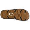 OLUKAI Men’s Akeu Beach Sandals, Water-Resistant Flip-Flops for Casual Wear, Wet Grip Rubber Outsole, All-Day Comfort & Arch Support(Black/Black)