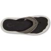 OLUKAI Men’s Akeu Beach Sandals, Water-Resistant Flip-Flops for Casual Wear, Wet Grip Rubber Outsole, All-Day Comfort & Arch Support(Mustang/Dk Java)