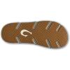 OLUKAI Men’s Akeu Beach Sandals, Water-Resistant Flip-Flops for Casual Wear, Wet Grip Rubber Outsole, All-Day Comfort & Arch Support(Rock/Rock)