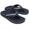OLUKAI Ohana Palua Men’s Water Friendly Sandals, Everyday Flip Flops, Arch Support & Comfort Fit, Lightweight & Durable, Enhanced Grip & Traction(Mood Indigo/Pale Ocean)