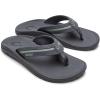 OLUKAI Ohana Palua Men’s Water Friendly Sandals, Everyday Flip Flops, Arch Support & Comfort Fit, Lightweight & Durable, Enhanced Grip & Traction(Tradewind Grey/Seagreen)