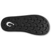 OLUKAI Ulele Men’s Beach Sandals, Water Resistant Flip Flops, Arch Support & Comfort Fit, Lightweight & Durable, Enhanced Grip & Traction(Black/Hla)
