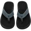 OLUKAI Ulele Men’s Beach Sandals, Water Resistant Flip Flops, Arch Support & Comfort Fit, Lightweight & Durable, Enhanced Grip & Traction(Dark Shadow/Lava Rock)